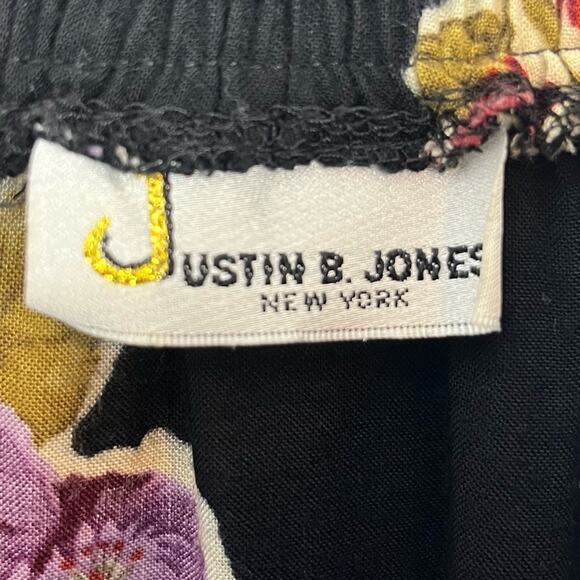 Vintage 80s 90s Maxi Skirt Floral Ruffle Elastic Waist Prairie Cottage Chic - Picture 8 of 9